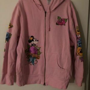 Disney Parks Minnie Mouse Pink Hoodie